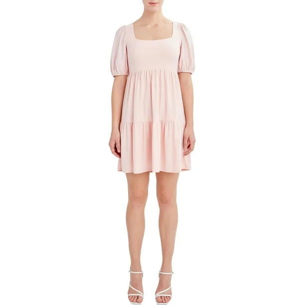 BCBG Paris Women's Knit Eyelet Sleeve Dress - Walmart.com | Walmart (US)