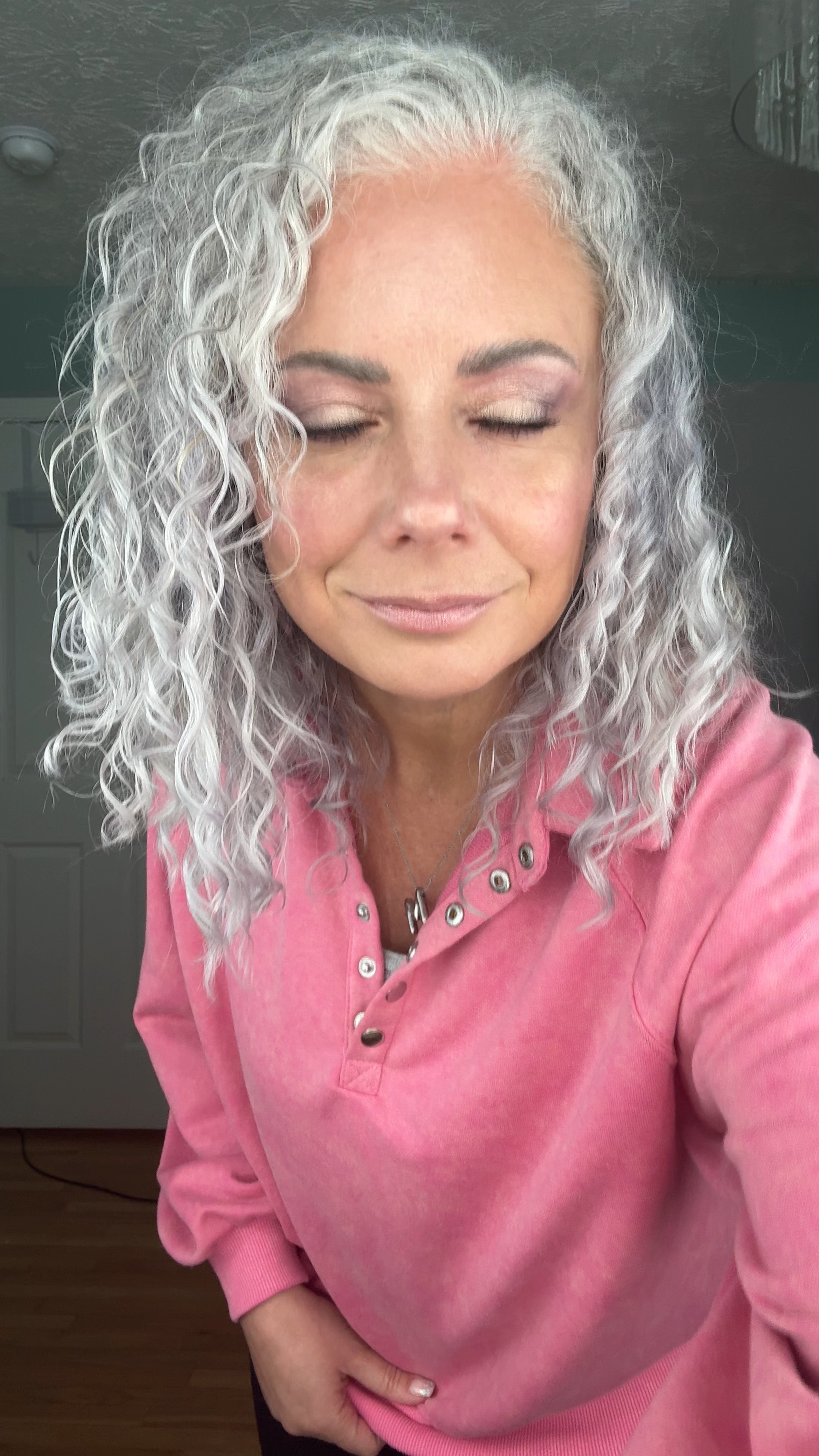 Winter, but make it cozy ✨❄️ I’m loving this comfy pink sweatshirt with silver button details, buttery soft black leggings, and a silver balloon letter necklace to tie it all together. Perfect for chill days. 🖤💗 Grab yours and elevate your winter wardrobe!

#LTKOver40