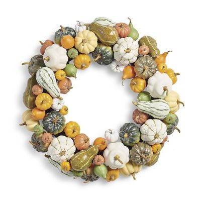 Pumpkin and Gourd Wreath | Grandin Road