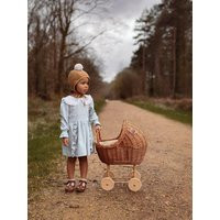 Handmade Wicker Doll Pram Eco-Friendly Beech Wood Stroller | Etsy (US)