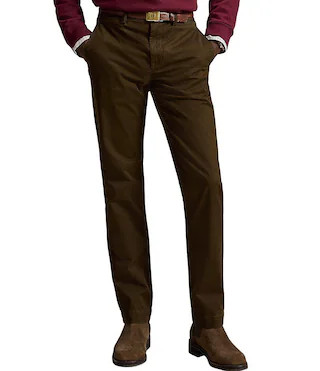 Polo Ralph Lauren Straight Fit Flat Front Stretch Twill Chino Pants - 36 34 | Dillard's