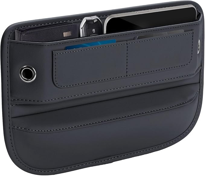 Premium Leather Car Seat Gap Filler Organizer, Universal Fit Car Accessories for Women/Men Interi... | Amazon (US)