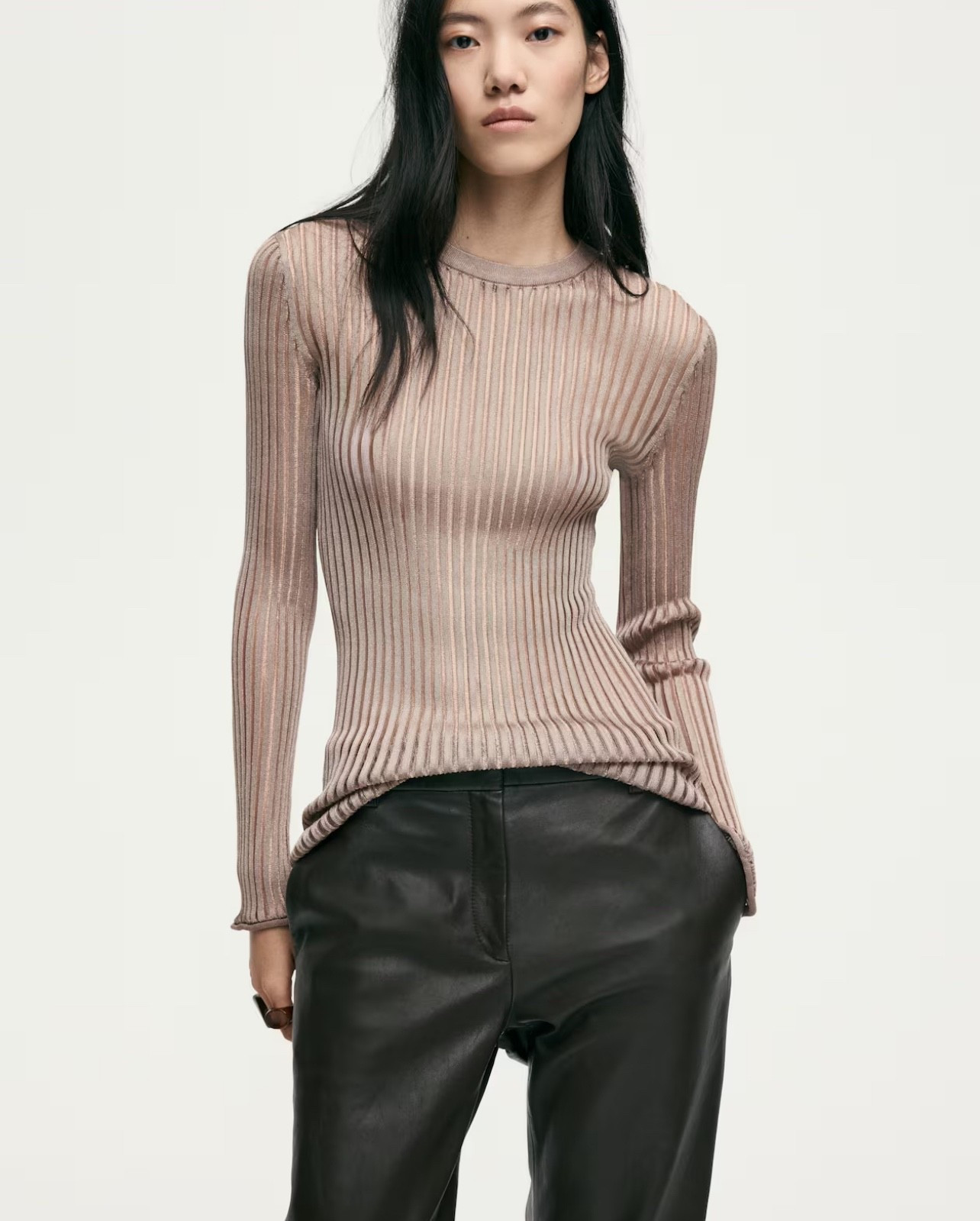 SHEER RIB-KNIT TOP
Now $41.99, from $49.99

#LTKSaleAlert #LTKFindsUnder50