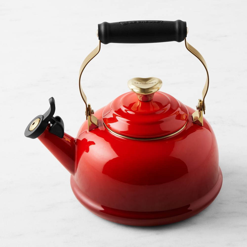 Le Creuset Classic Whistling Tea Kettle with Figural Heart Knob | Williams-Sonoma