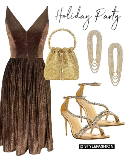 Holiday part outfit ideas , Aline dress , good sandals, gold shoes, evening shoes , evening dress, cocktail dress, cocktail party outfit 

#LTKHoliday #LTKGiftGuide #LTKSeasonal