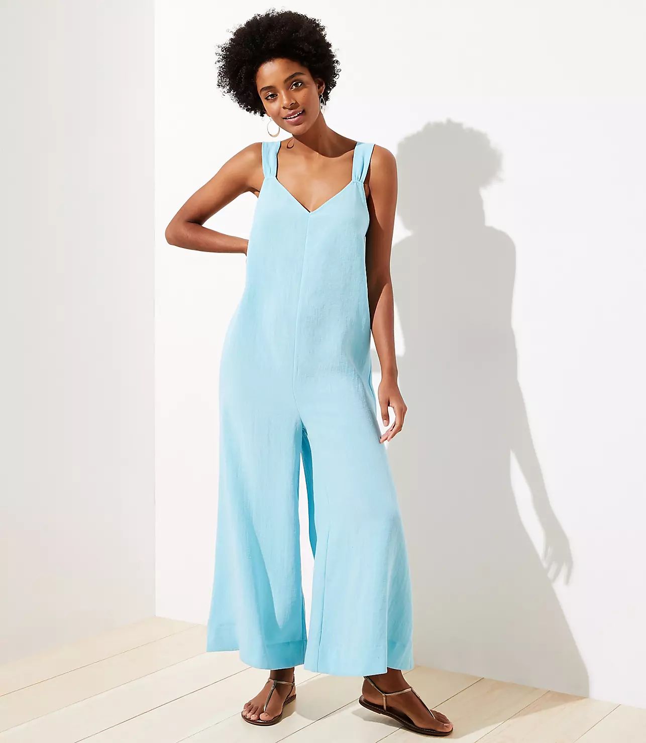 LOFT Beach Tie Back Jumpsuit | LOFT | LOFT