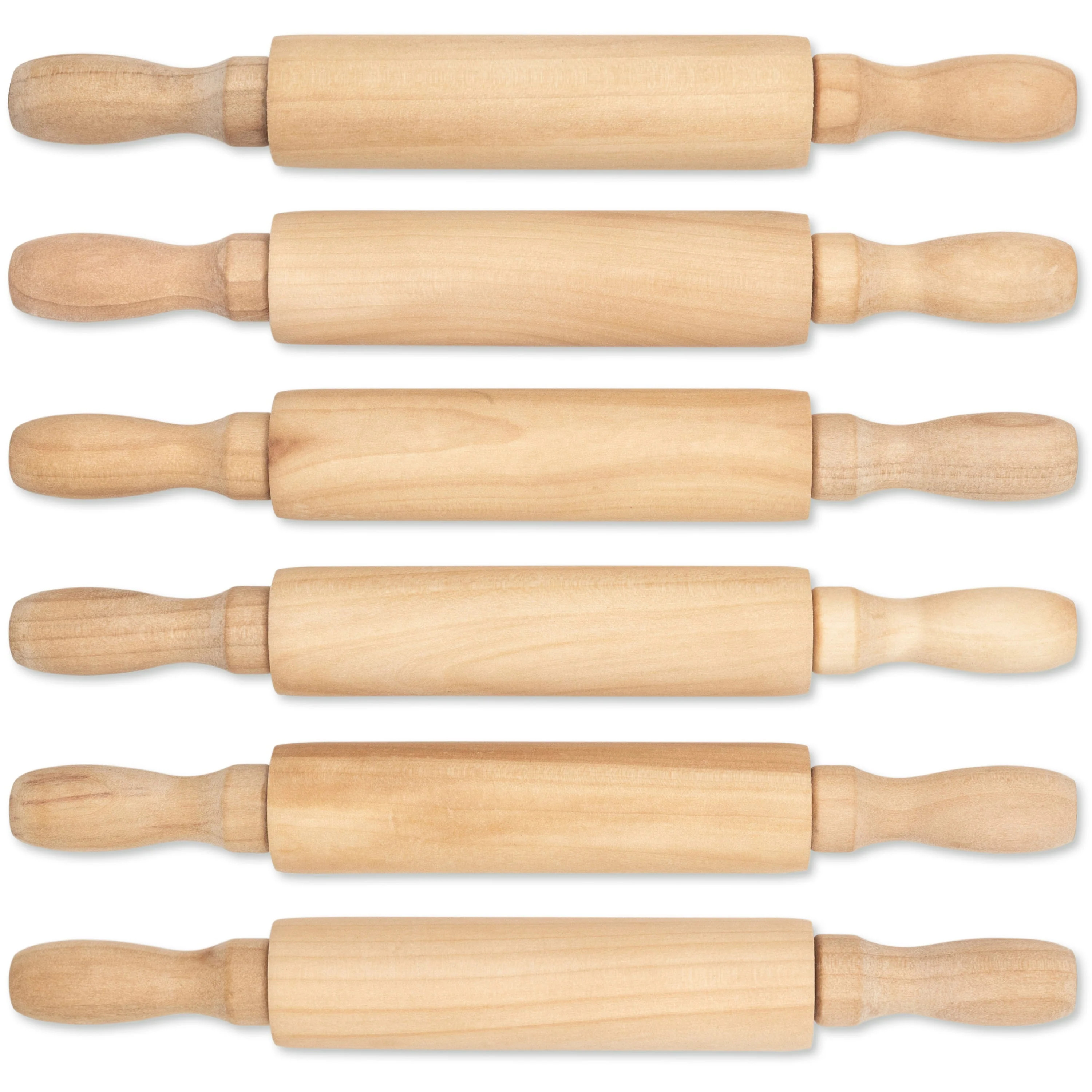 6 pack - mini wooden rolling pin - Sensory Play | Sensationally OT