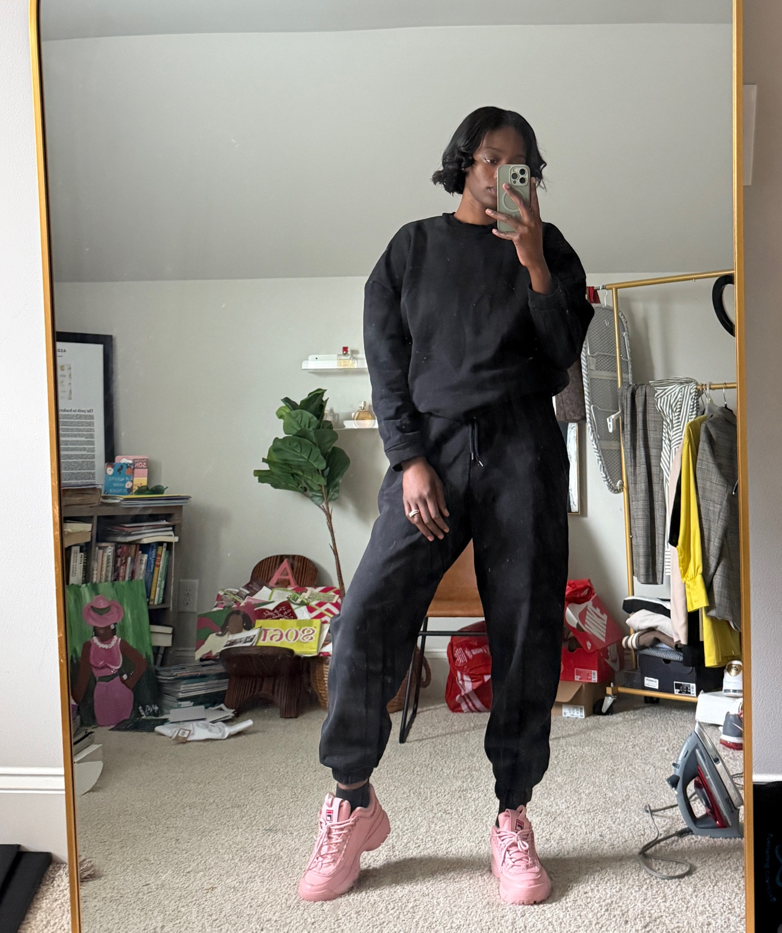 Love a comfy neutral set with a colorful shoe! Def an outfit formula for me 💕 #twopiecesets 