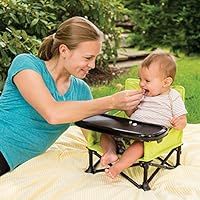 Summer Infant Pop and Sit Portable Booster, Green/Grey | Amazon (US)