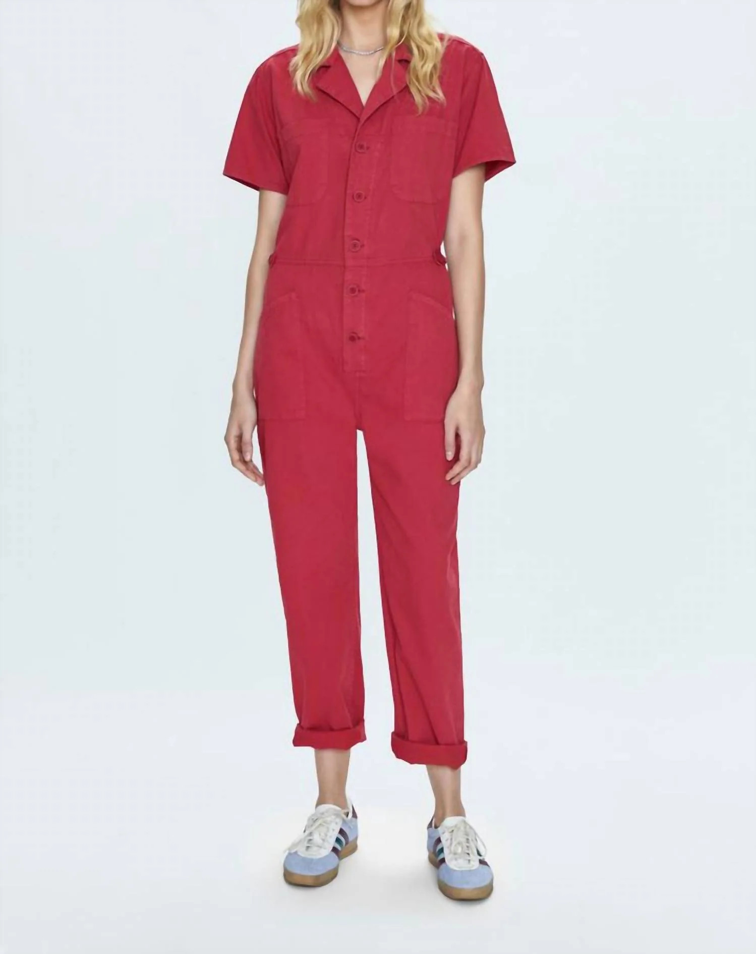 Grover Jumpsuit In Rouge | Shop Simon