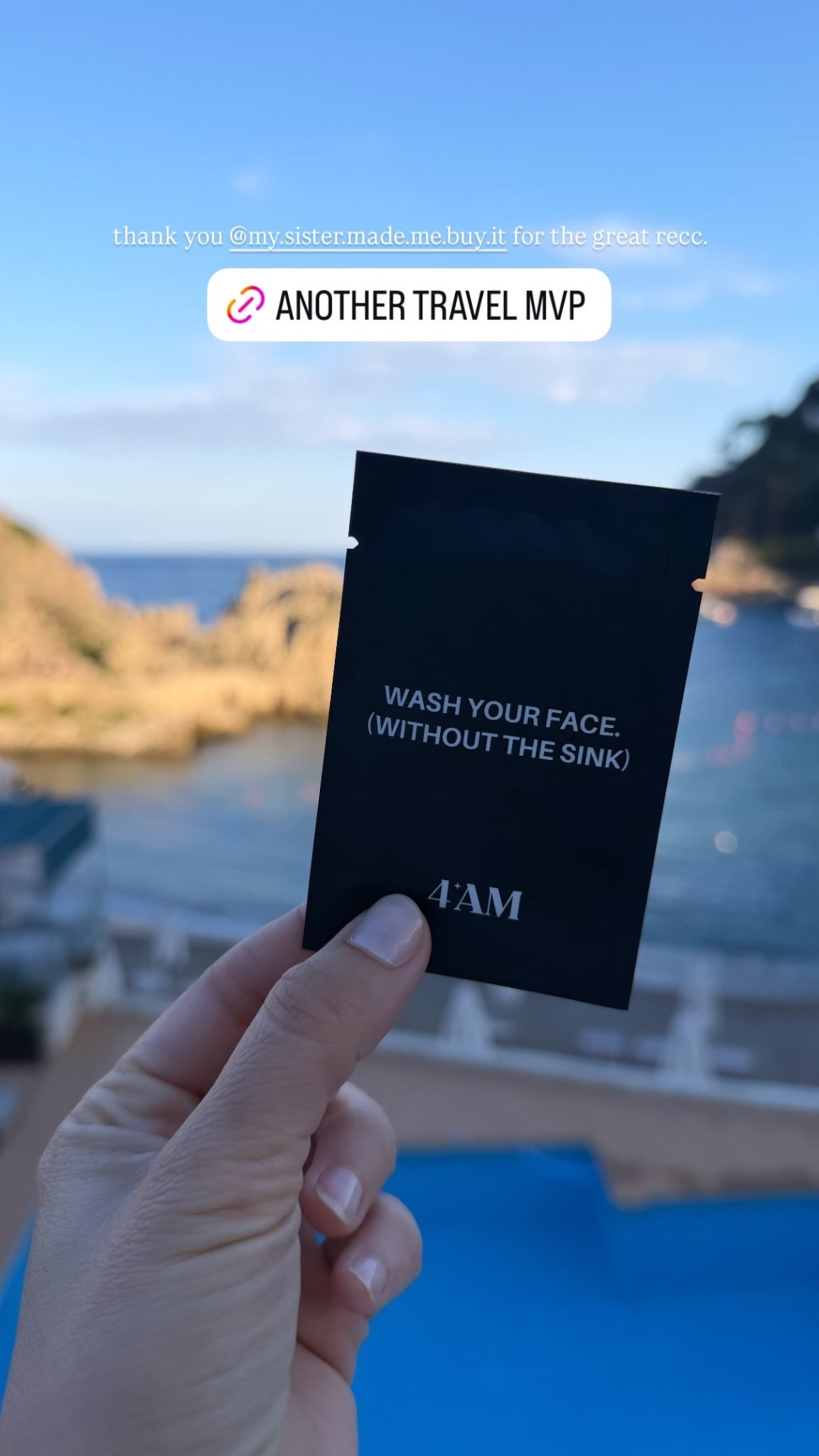 another travel mvp - on the go face wipes