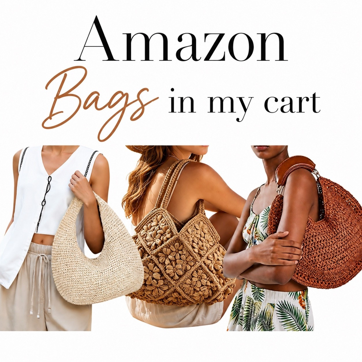 New Amazon straw bags for Sommer the one on the far right looks a lot like Chloe 😉