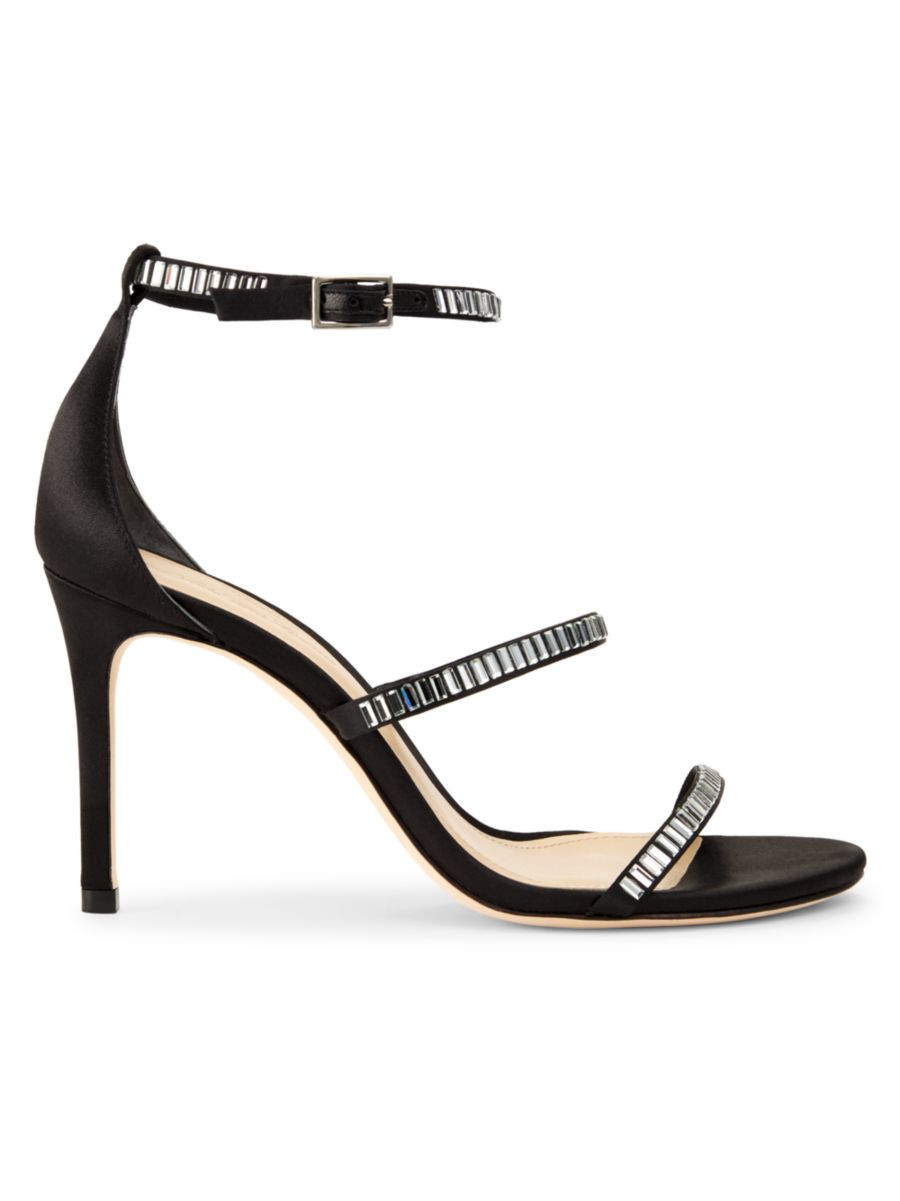 100MM Crystal-Embellished Sandals | Saks Fifth Avenue