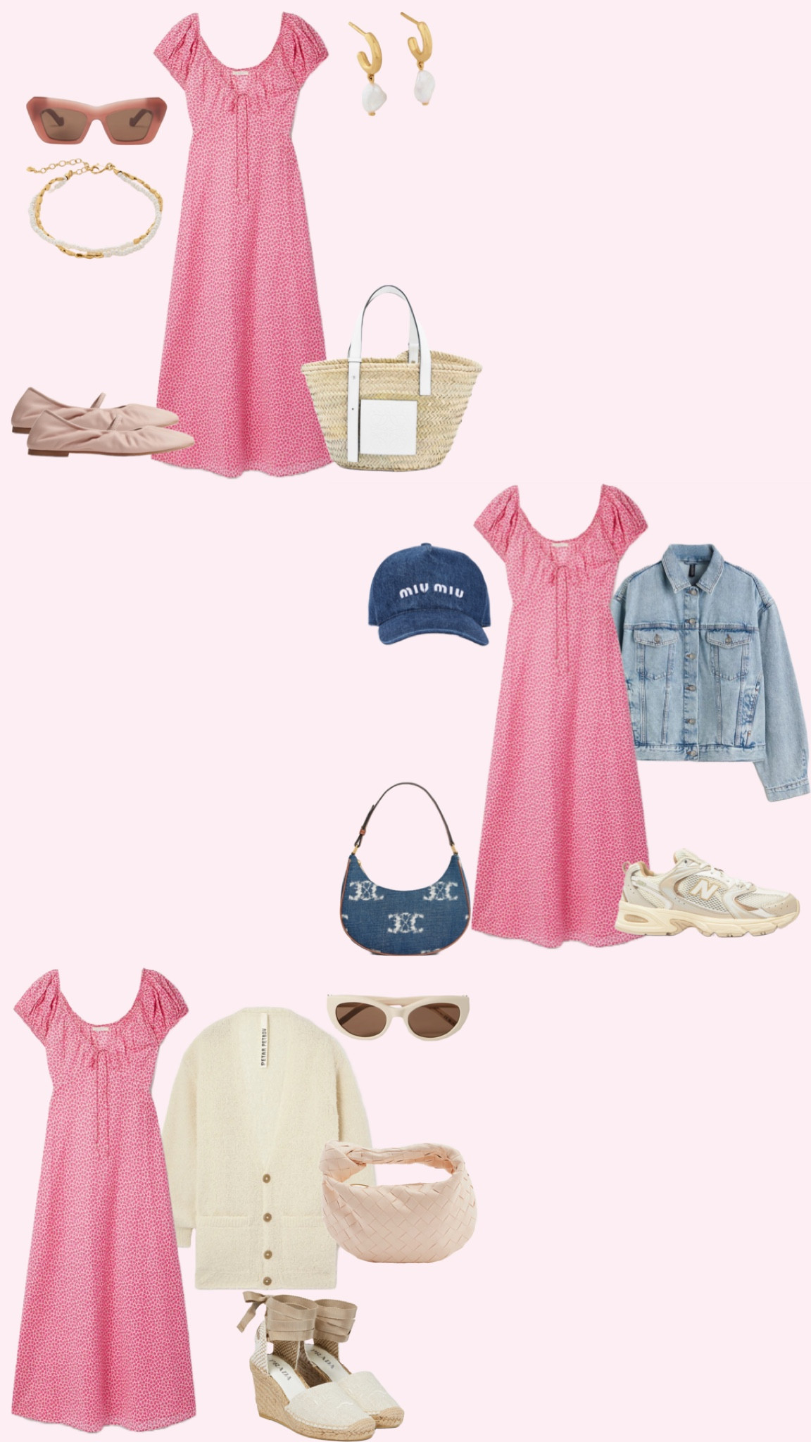 One midi dress styled up 3 ways 🌸 which look is your fave? 


Pink dress, midi dress, summer dress, casual, pink, denim basket bag, sunglasses, ballet flats, ballet pumps, trainers, sneakers


#LTKFind #LTKeurope #LTKSeasonal