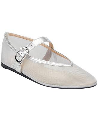 Marc Fisher LTD Women's Godina Mesh Mary Jane Dress Flats - Macy's | Macy's