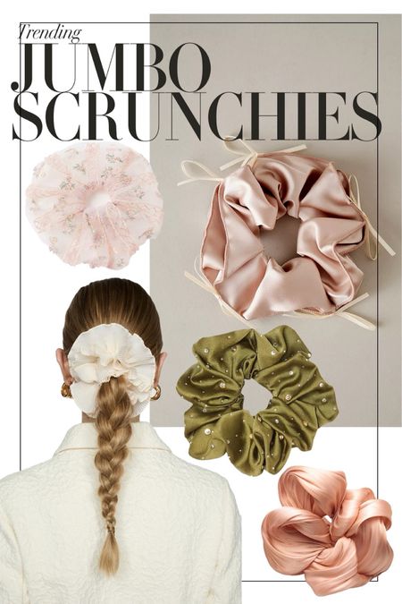 Jumbo scrunchies are trending ☁️
Maxi scrunchie | Good Squish | Oversized hair accessories | Spring hair ideas | Flower scrunchie | wedding guest hairstyle 

#LTKU #LTKGiftGuide #LTKSeasonal