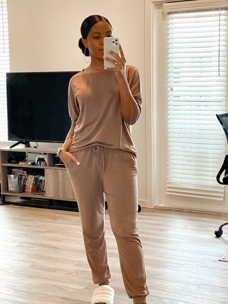 Casual Friday! Todays work from home outfit is a favorite lounge set of mine from Amazon. The perfect balance of cozy casual  

#LTKunder50 #LTKworkwear #LTKFind