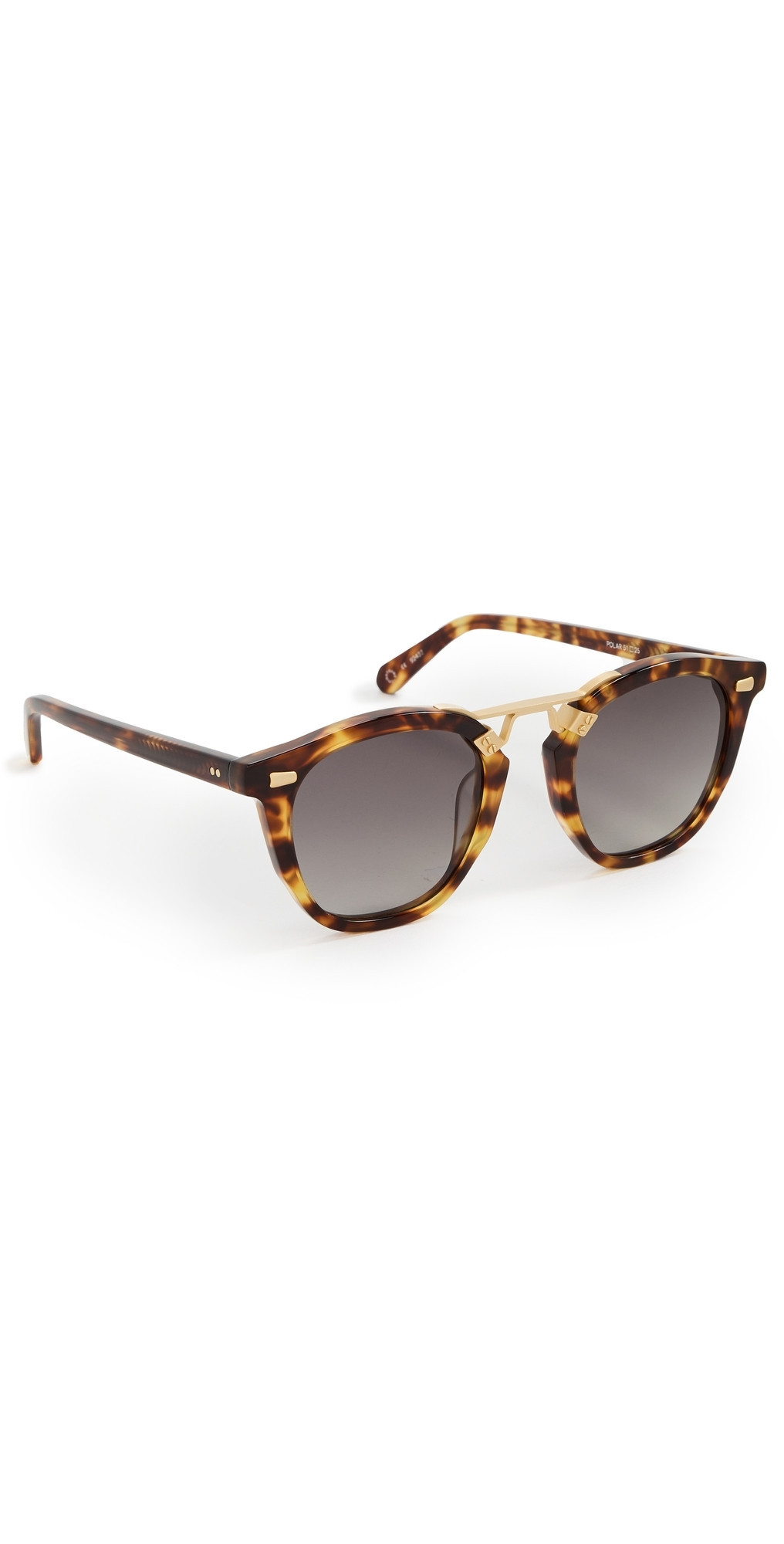 Krewe Beau II Sunglasses Kyoto Tortoise 18k Polarized One Size | Shopbop