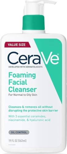 CeraVe Foaming Facial Cleanser, Face Wash for Oily Skin, 19oz | Amazon (US)
