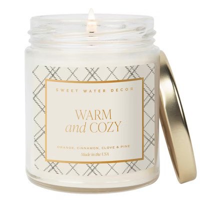 Warm and Cozy Soy Candle - Clear Jar - 9 oz | Target