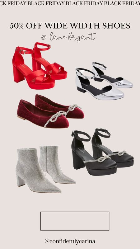 50% off wide width shoes at Lane Bryant! These pairs are perfect for a holiday or Christmas party!😍 



#LTKHoliday #LTKCyberWeek #LTKGiftGuide