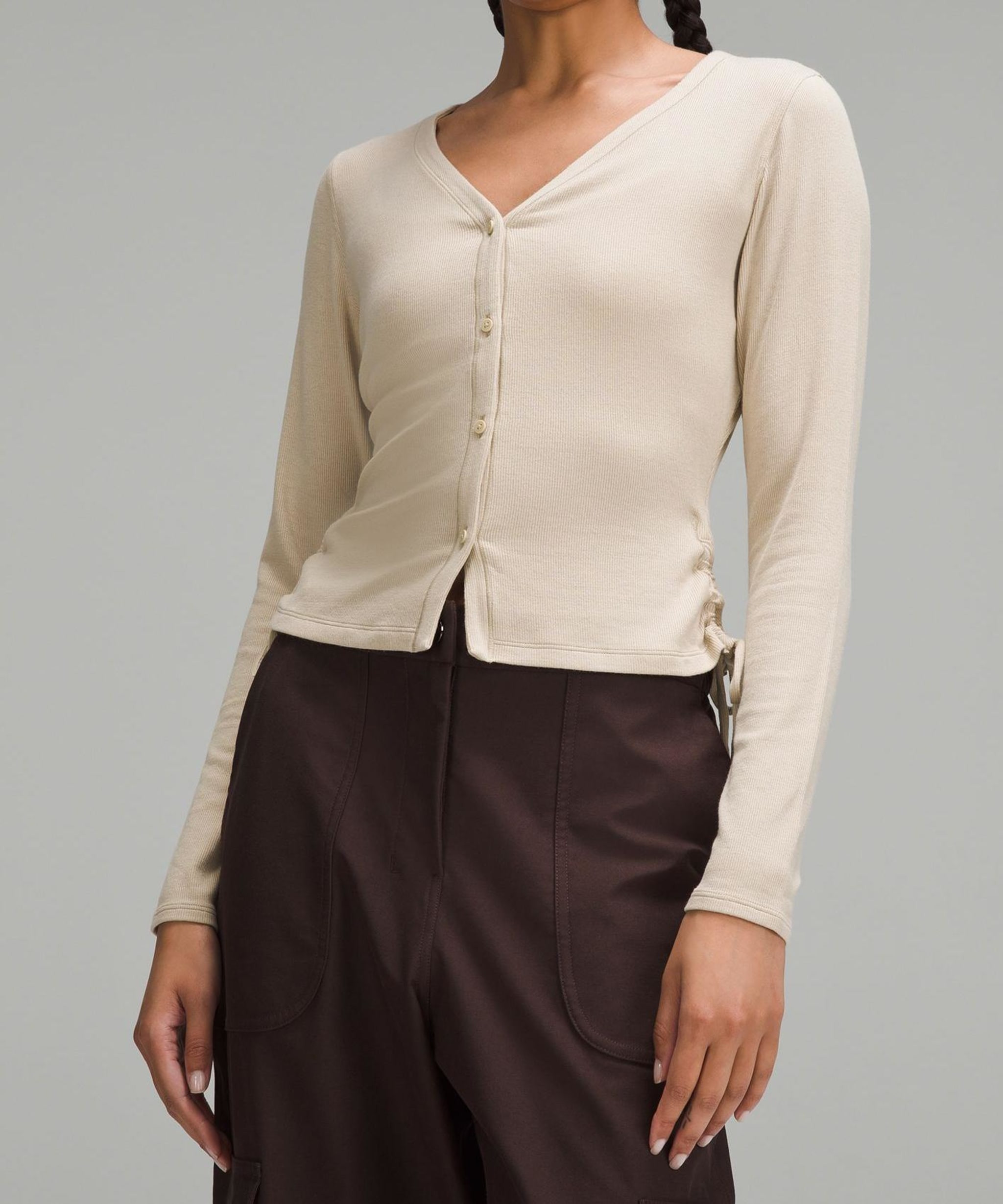 Side-Cinch Ribbed Cardigan - Resale - lululemon Like New - Gently used styles ready for a second ... | Lululemon (US)