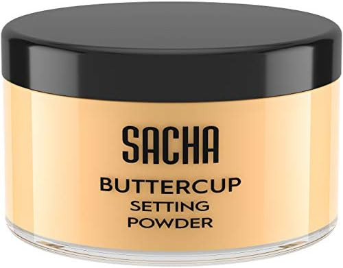 Sacha BUTTERCUP Setting Powder. No Ashy Flashback. Blurs Fine Lines and Pores. Loose, Translucent... | Amazon (US)