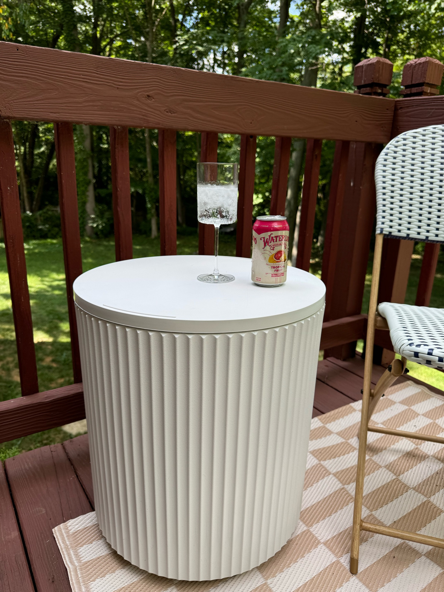 Patio cooler side table! 

#LTKHome #LTKSeasonal #LTKSaleAlert