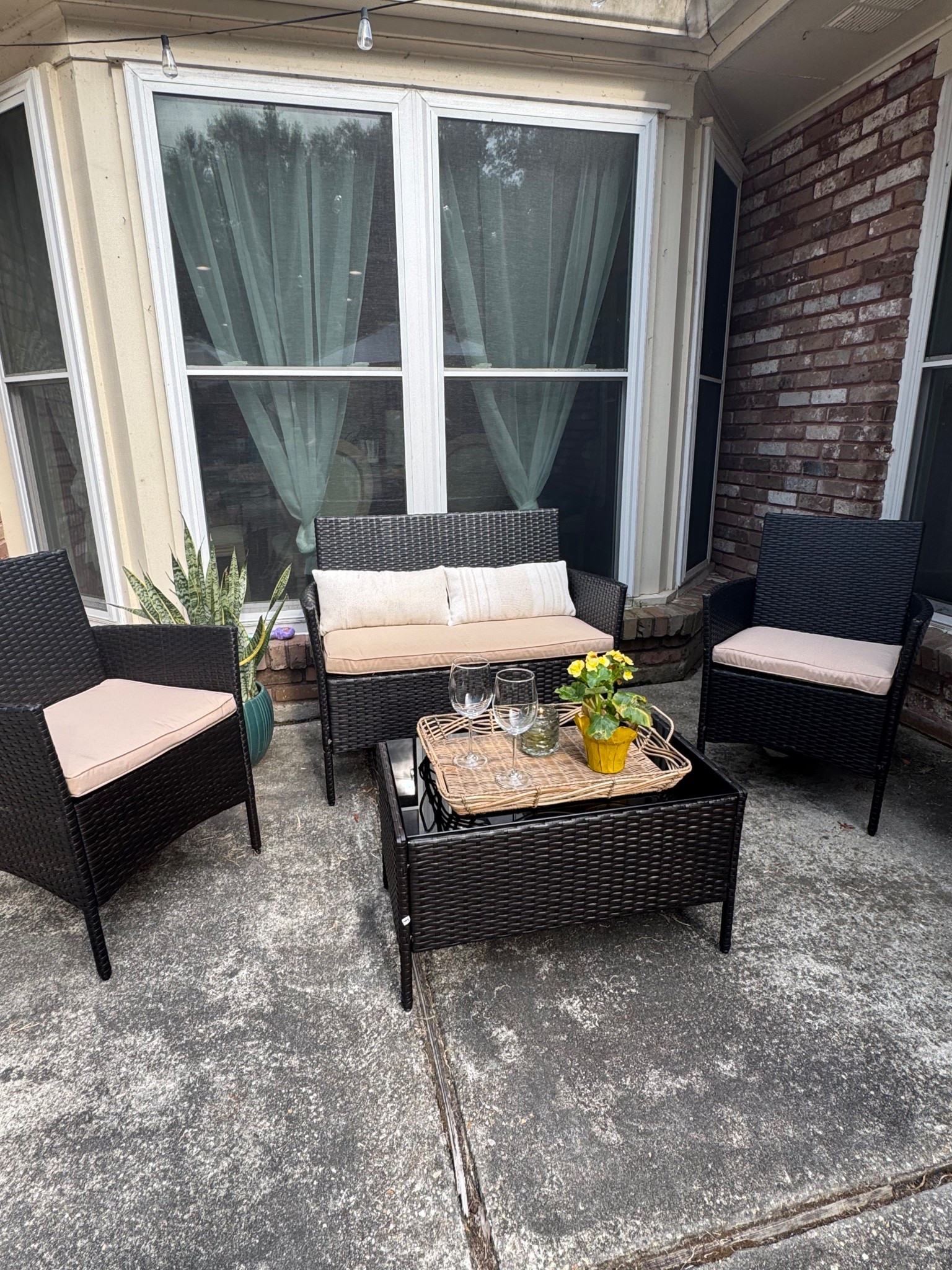 We are hosting a joint engagement party for our two engaged kids next weekend so I got this outdoor set from Walmart for extra seating. It was on sale and I couldn’t pass it up. 



And geez, we need to pressure wash the patio this weekend. 

Have a great weekend.
Tara☀️


#patioset #patiodecor #outdoorspace #outdoordesign #outdoorlivingspace 

#LTKHome #LTKSaleAlert #LTKStyleTip