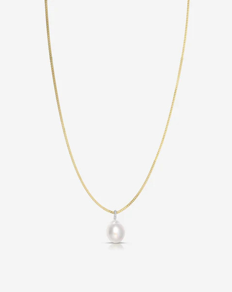 Organic Pearl + Pavé Layering Necklace | Ring Concierge