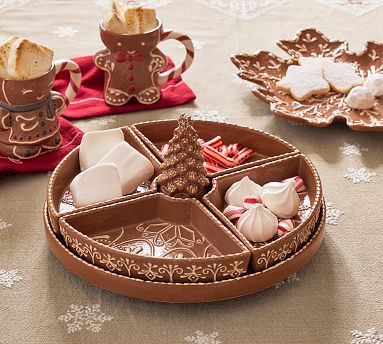 Gingerbread Stoneware Lazy Susan | Pottery Barn (US)