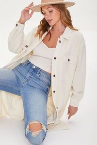 Longline Dolphin-Hem Shacket | Forever 21 (US)