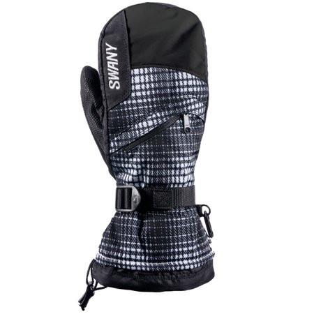 SWANY X-OVER MITT TOUCH SCREEN MITTENS BLACK WHITE MEDIUM | Walmart (US)