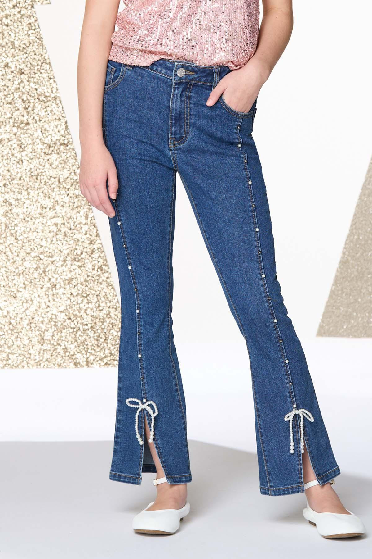 Girls Pearly Flare Jeans | Cato Fashions