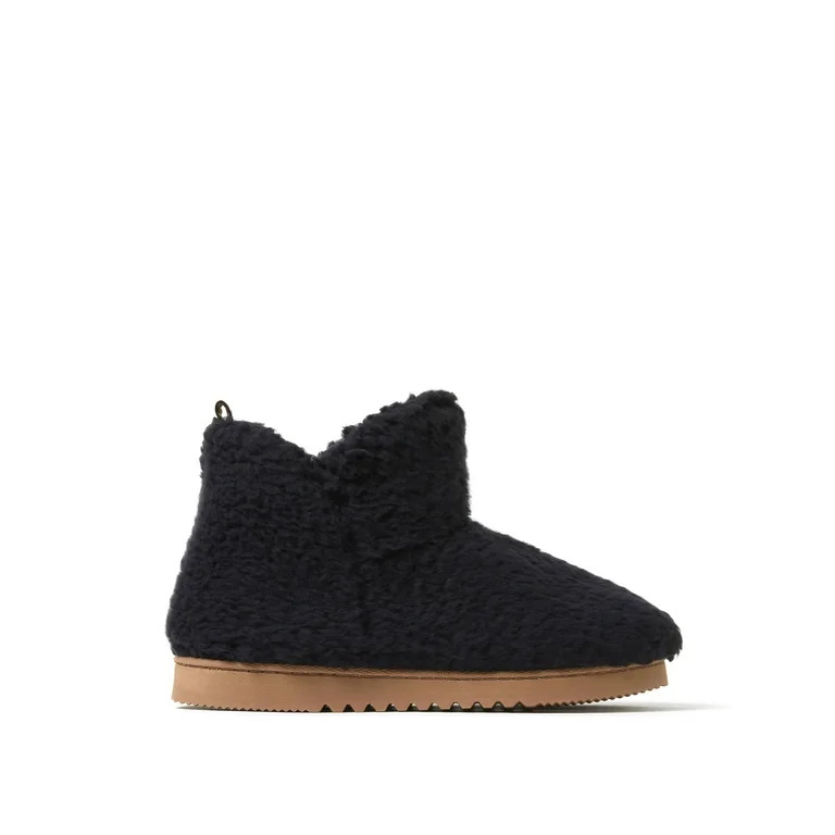 Dearfoams Cozy Comfort Women's Teddy Bootie Slippers - Walmart.com | Walmart (US)