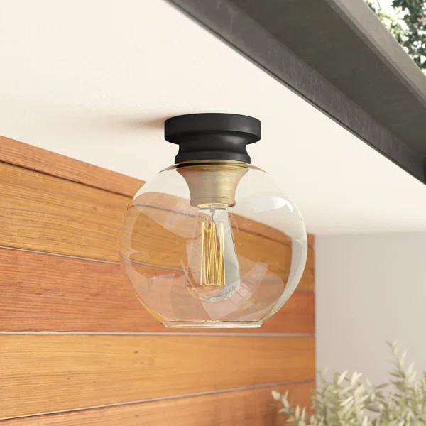 Hitchens Glass Flush Mount | Wayfair North America