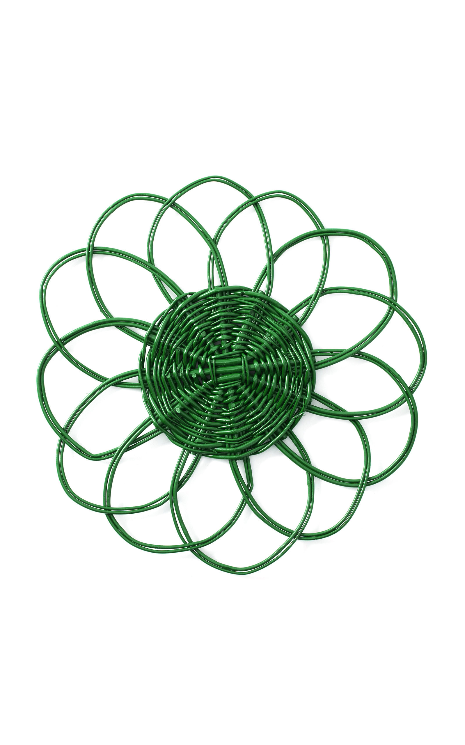 Set-of-Two Green Wicker Placemat | Moda Operandi Global