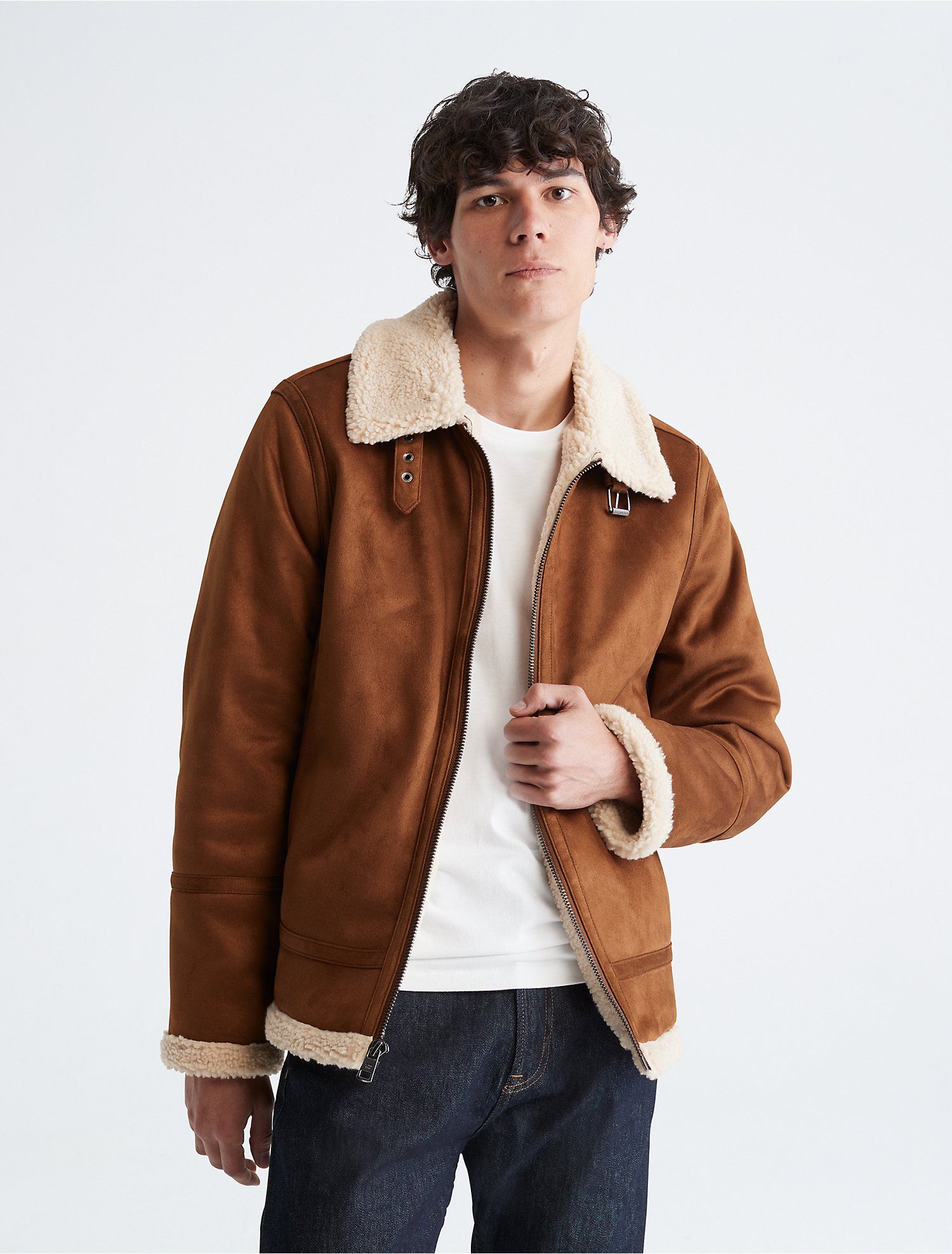 Faux Shearling Sherpa Jacket | Calvin Klein | Calvin Klein (US)