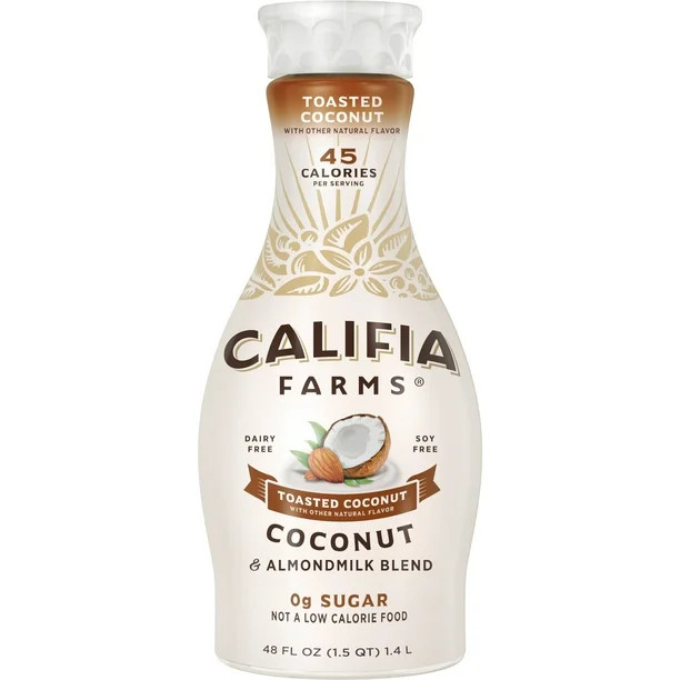 Califia Farms Toasted Coconut Almond Milk 48 Fluid Ounces | Walmart (US)