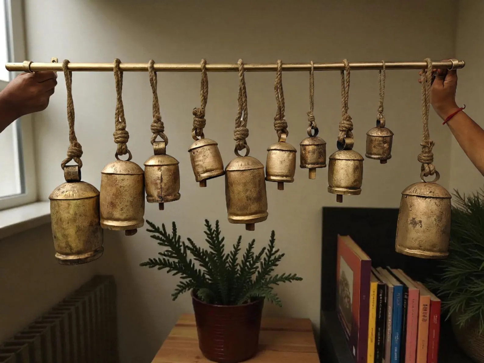 Set of 10 Giant Cow Bells Vintage Barn Handmade Rustic Harmony Bell With Wall Mount Stand Antique... | Etsy (US)