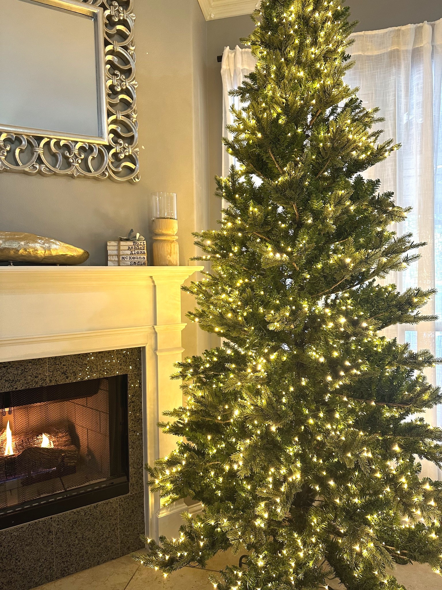 My version of the viral Christmas tree. Just took this one out of the box &amp; im so happy with it. 

#LTKSeasonal #LTKHome #LTKHoliday