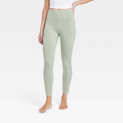 Women's Flex Ribbed High-Rise 7/8 Leggings - All in Motion™ | Target