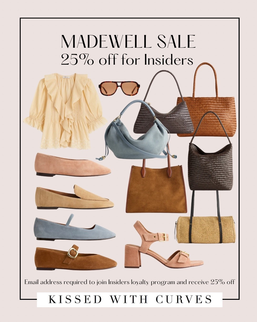 Madewell Sale! 25% off for Madewell Insiders (just provide your email address to join). Lots of beautiful items for spring including clothes, bags, shoes snd accessories! Perfect pieces to create spring outfits 2026, work outfits and business casual workwear including spring dresses, jeans and casual wear.  


#LTKWorkwear #LTKSaleAlert #LTKOver40