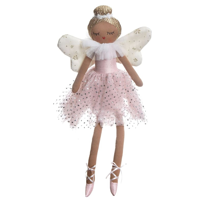 Pink Sitting Ballet Angel, 20" | At Home