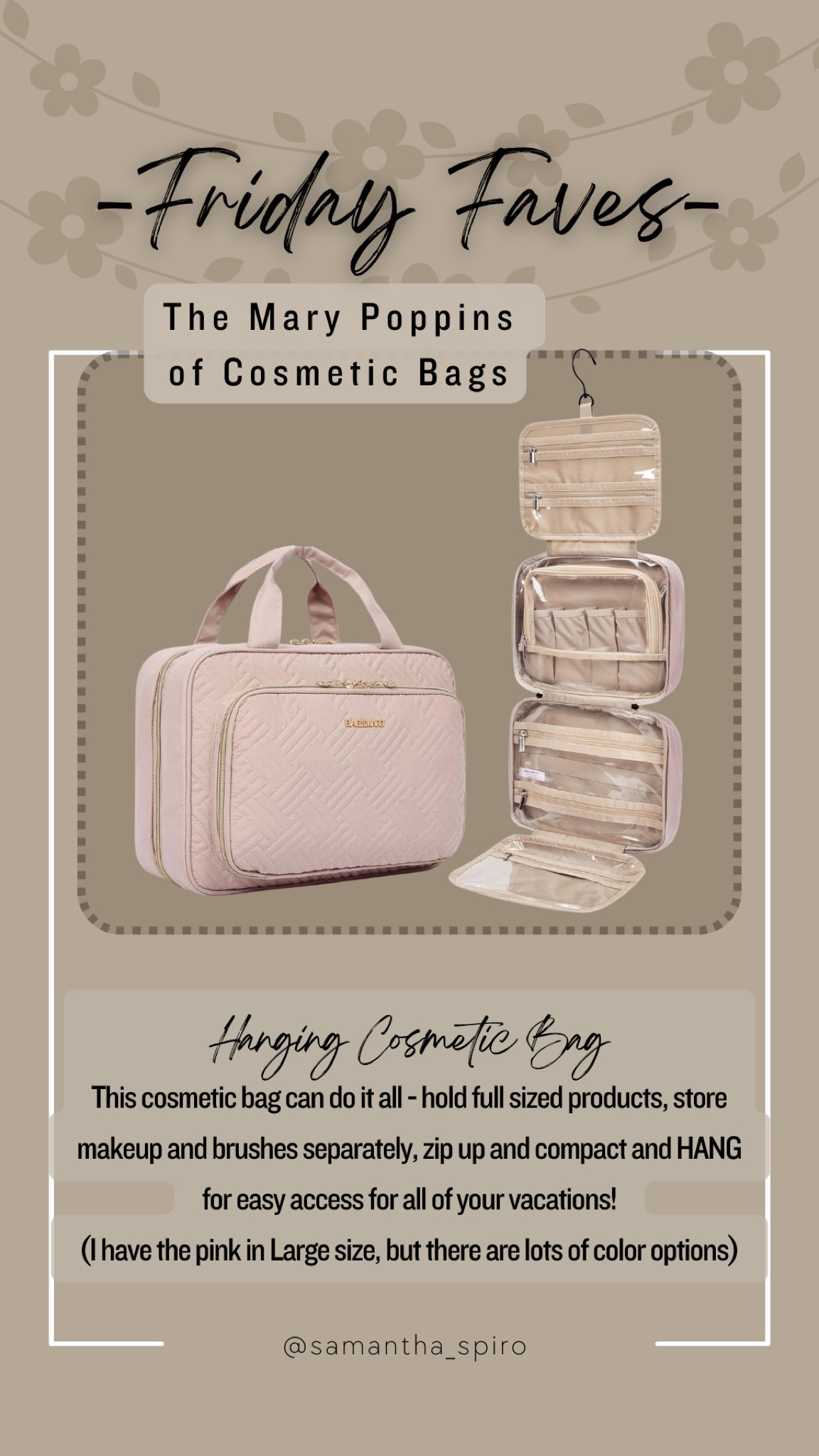 I have the large in pink!

#LTKtravel