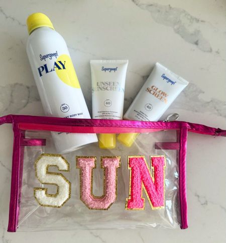 Spring and summer sunscreen stock up! These are our faves. Loving this cute sunscreen pouch too!

#LTKswim #LTKFind #LTKbeauty