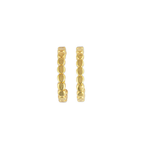 Gold Beaded Hoop Earring | DEMDACO