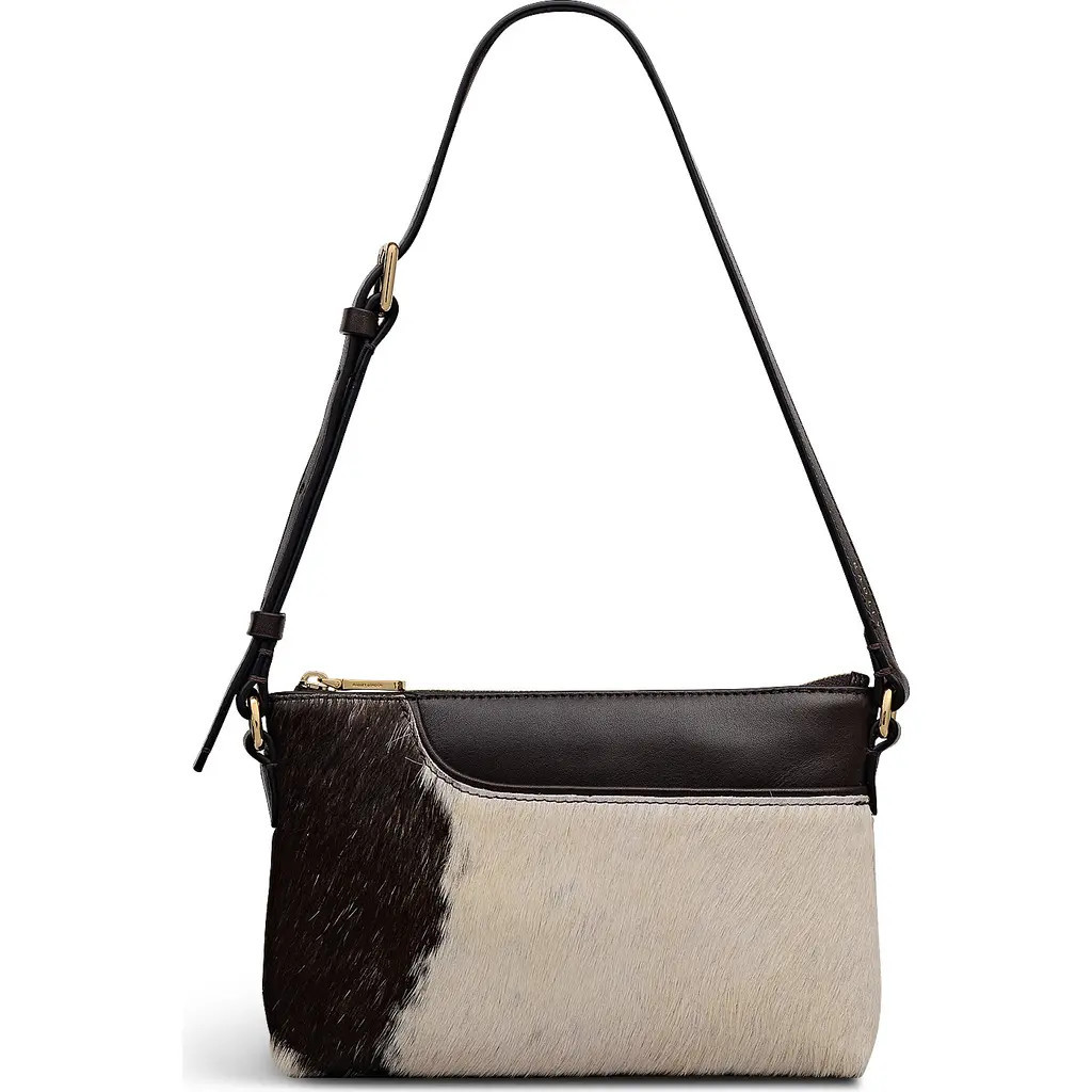 Radley Pockets - Cow Hide Mini Ziptop Shoulder Bag in Dark Oak at Nordstrom, Size Small | Nordstrom
