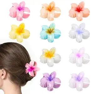 10 Pack Flower Claw Clip for Women, Preppy Flower Hair Clip, Hawaiian Plumeria Hair Clip, Hawaii ... | Amazon (US)