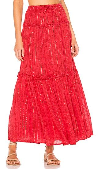 Noa Skirt in Roma Red | Revolve Clothing (Global)